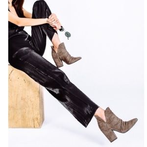 New! Kendell Scrunch Bootie Chocolate Brown Sz 8.5